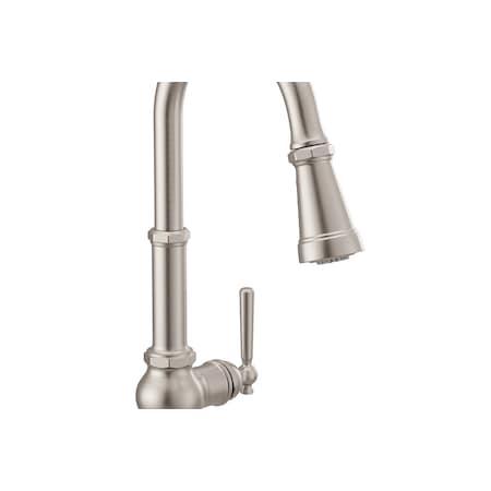Moen One-Handle Pulldown Kitchen Faucet Spot Resist Stainless S72003SRS